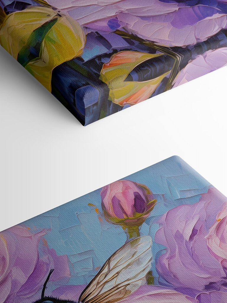 A bee on a flower A bee on a flower