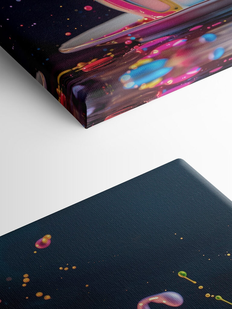 A colorful liquid splashing into a cup A colorful liquid splashing into a cup