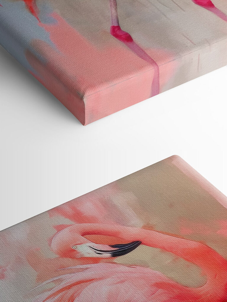 Pink flamingo with long legs Pink flamingo with long legs