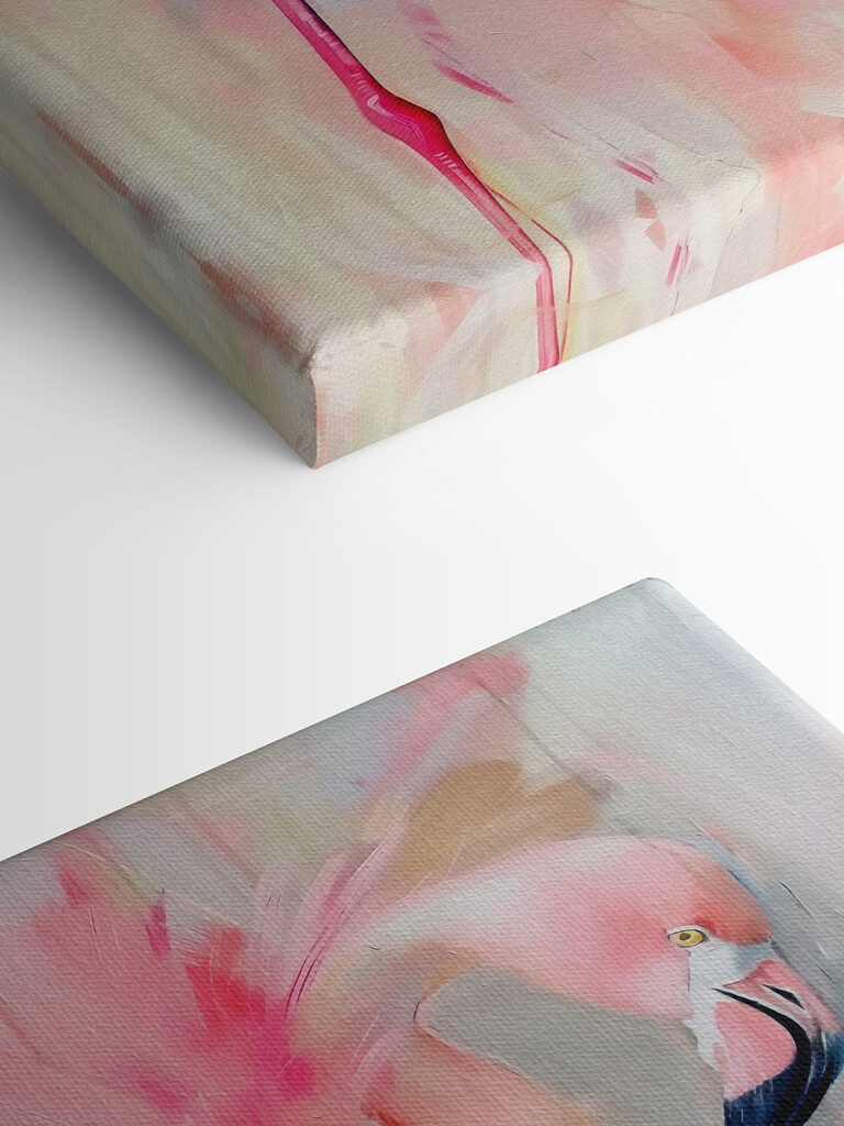 Pink flamingo with long legs Pink flamingo with long legs