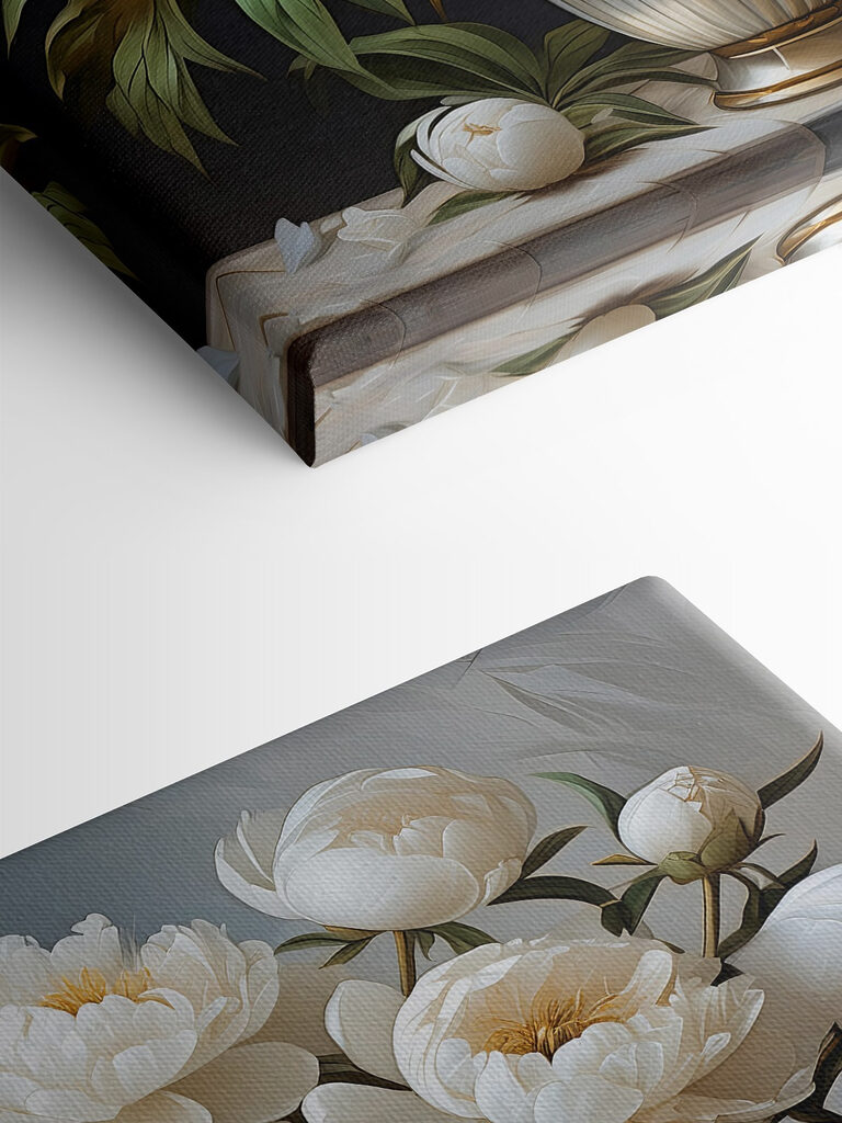 Painting of flowers in a vase Painting of flowers in a vase