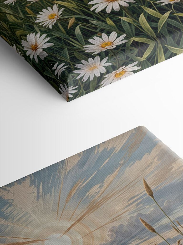 Field of white flowers Field of white flowers