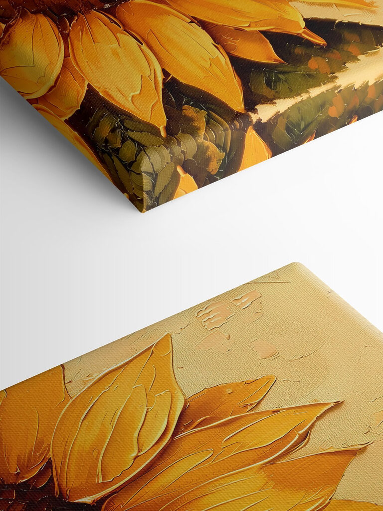 Painting of a sunflower Painting of a sunflower