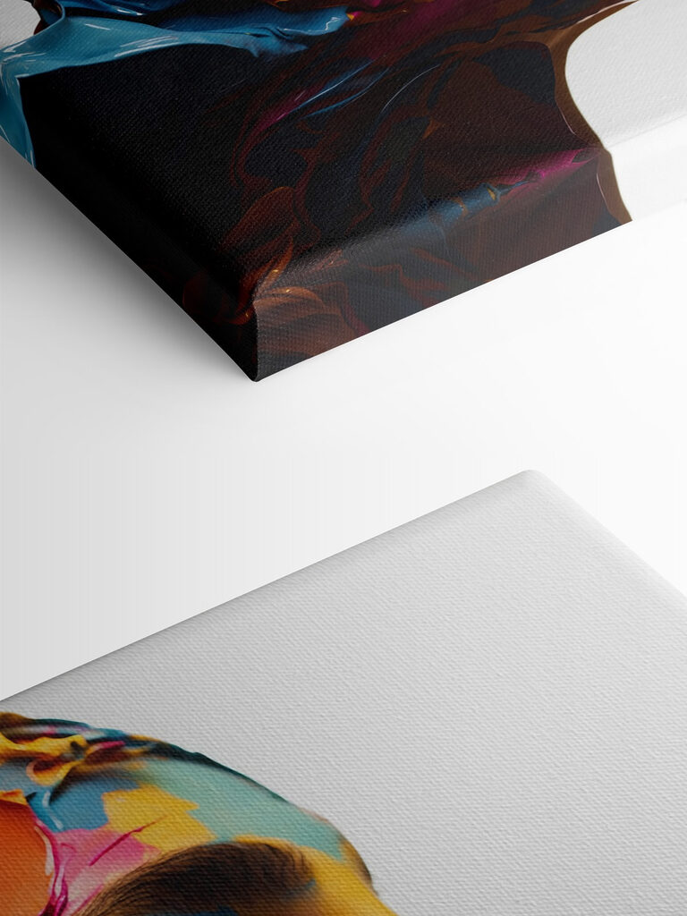 Woman with paint on her face Woman with paint on her face