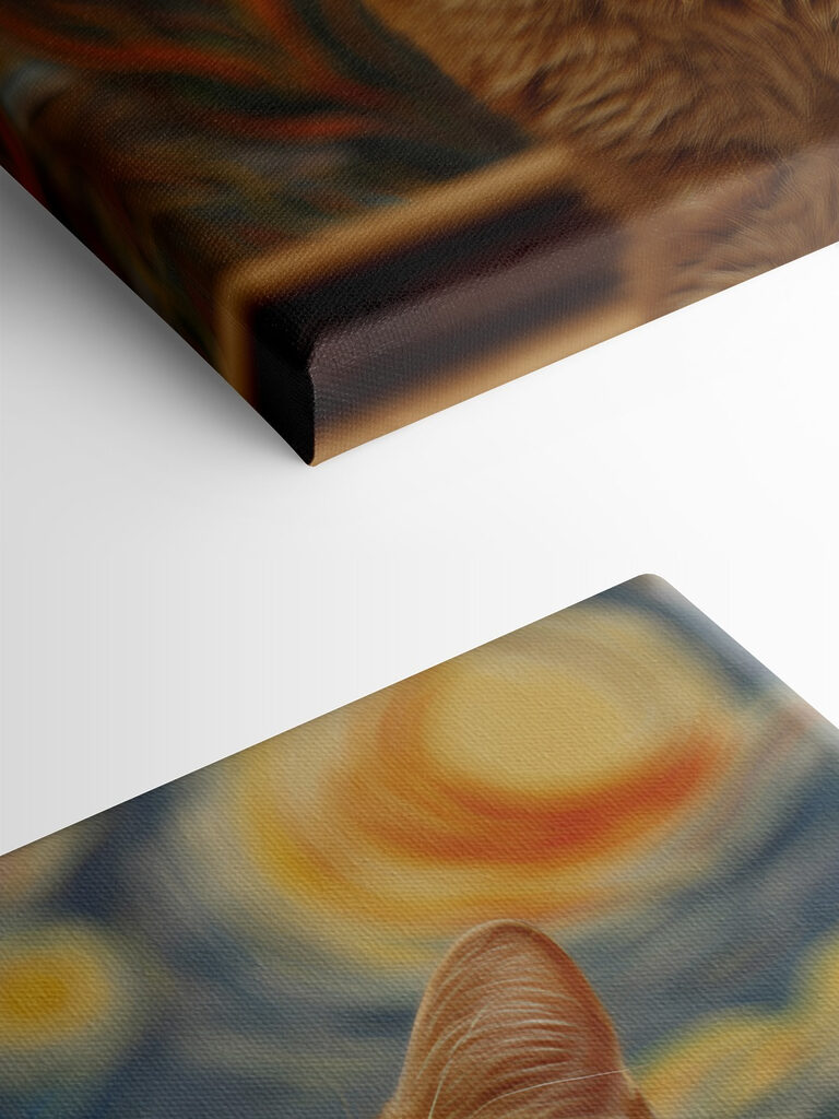 Cat with its mouth open