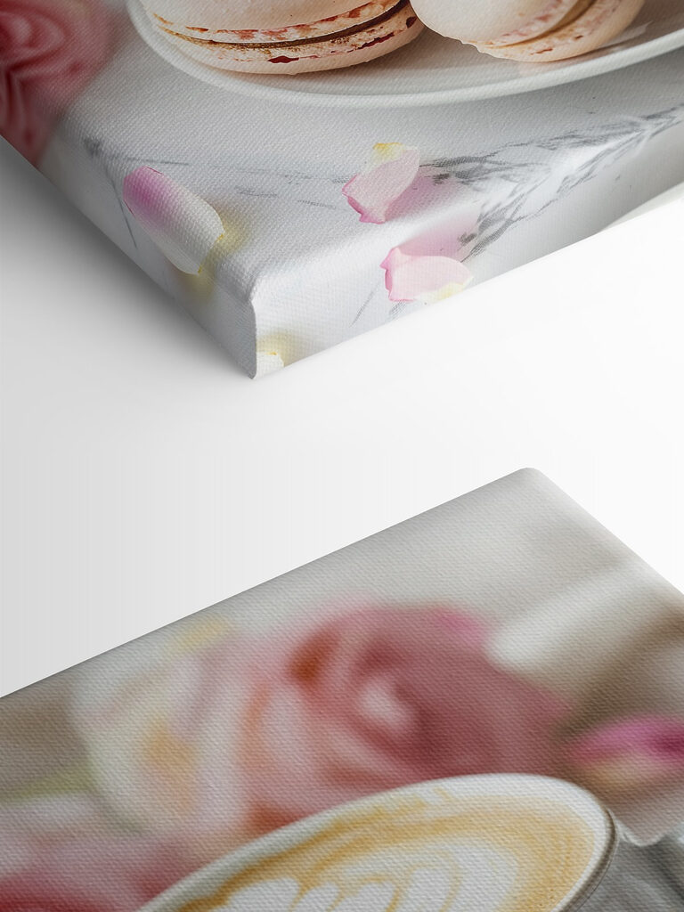 Cup of coffee and cookies on a plate Cup of coffee and cookies on a plate