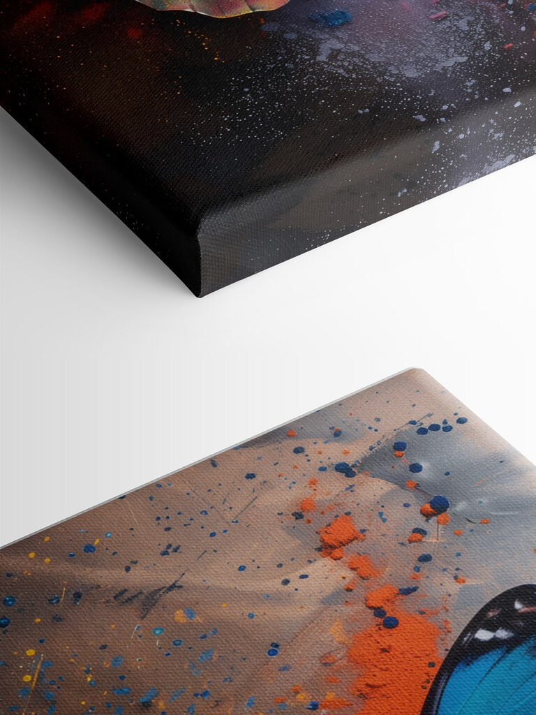 Butterfly with colorful powder Butterfly with colorful powder