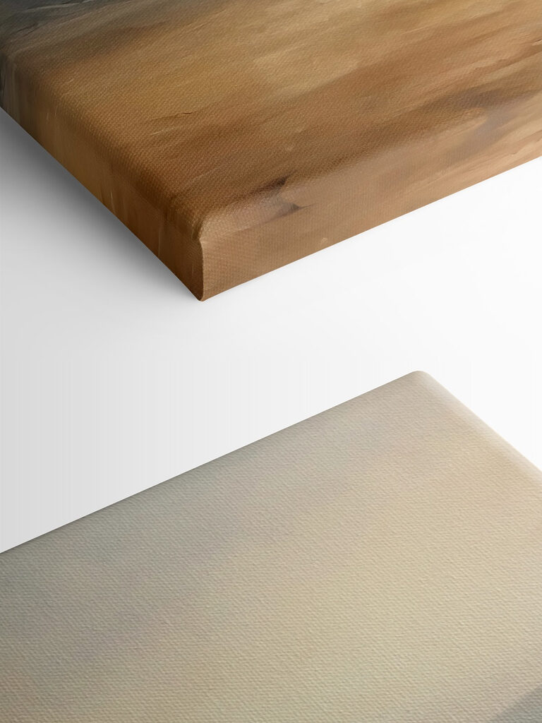 Landscape with mountains and fog