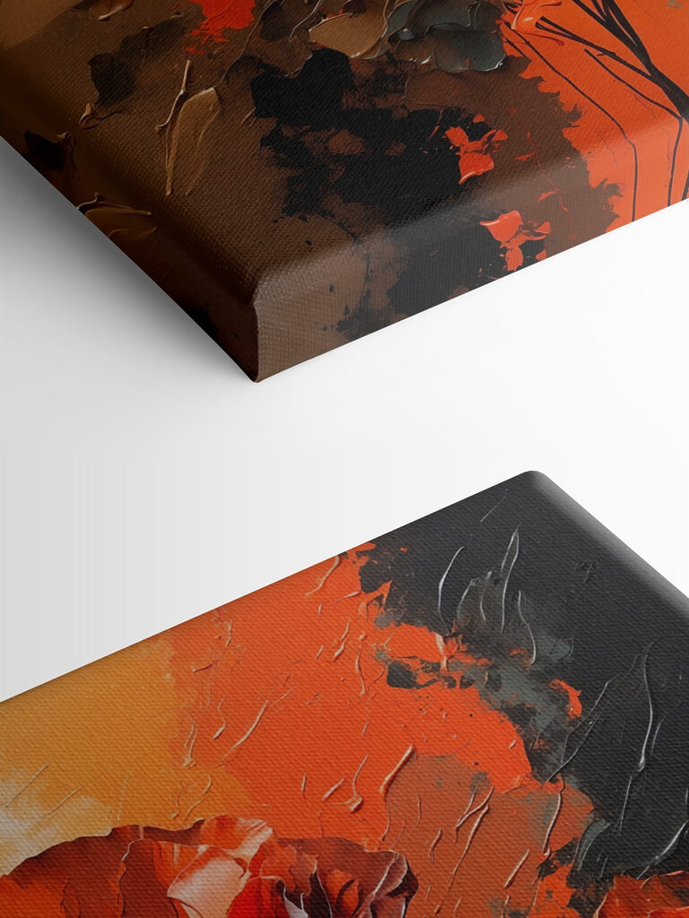 Painting of red flowers