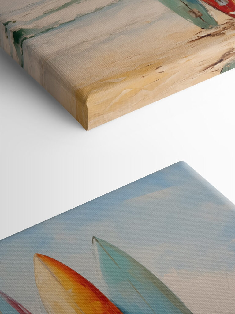 Group of surfboards on a beach Group of surfboards on a beach