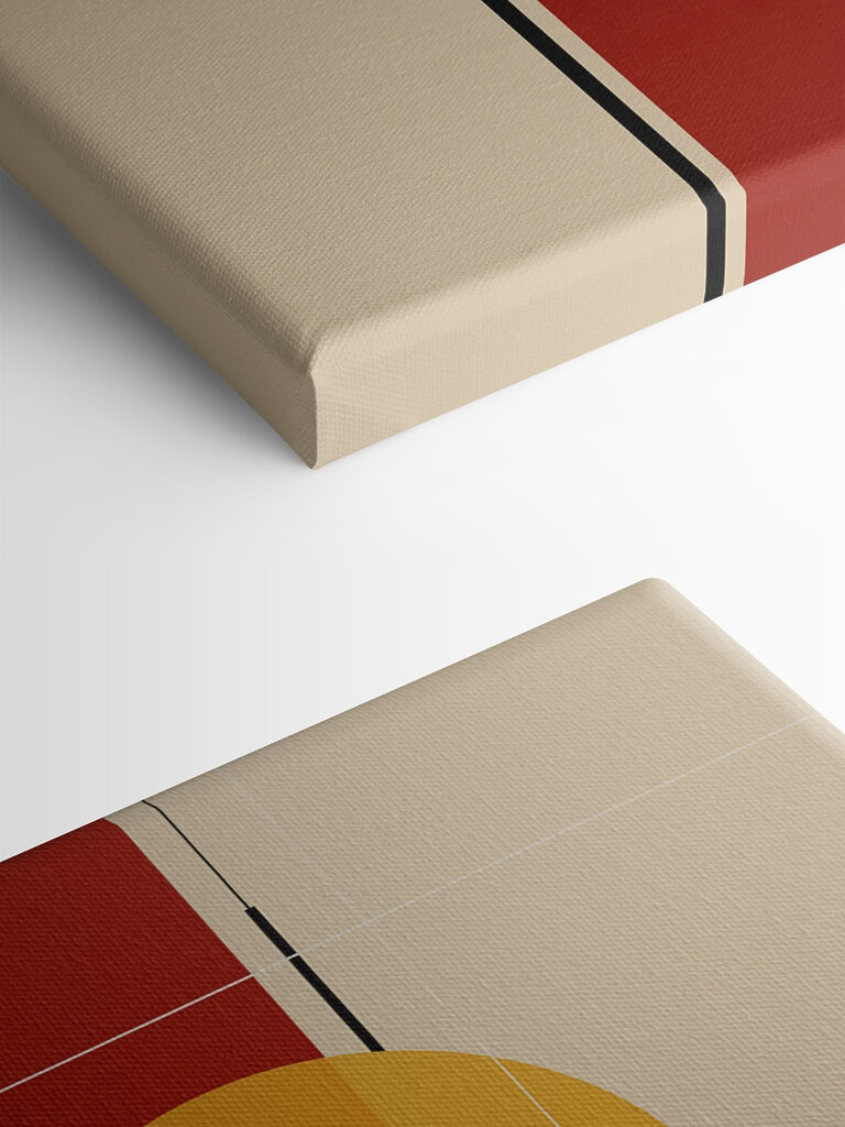 Colorful art piece with circles and lines Colorful art piece with circles and lines