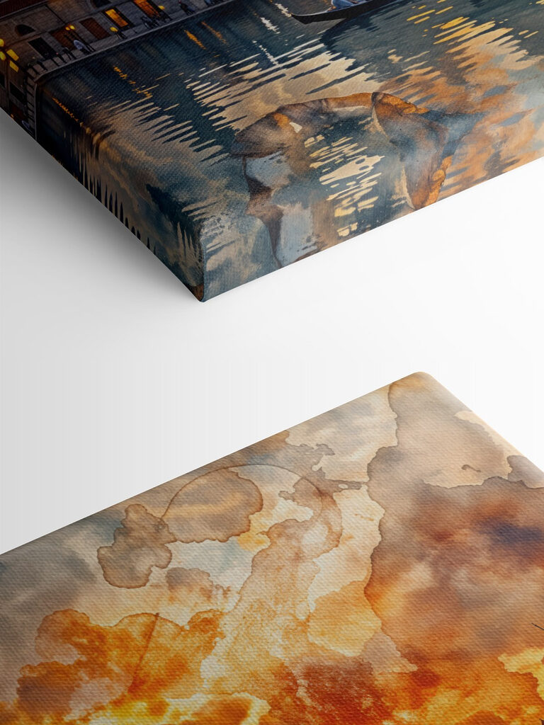 Water with a building and a boat in it Water with a building and a boat in it