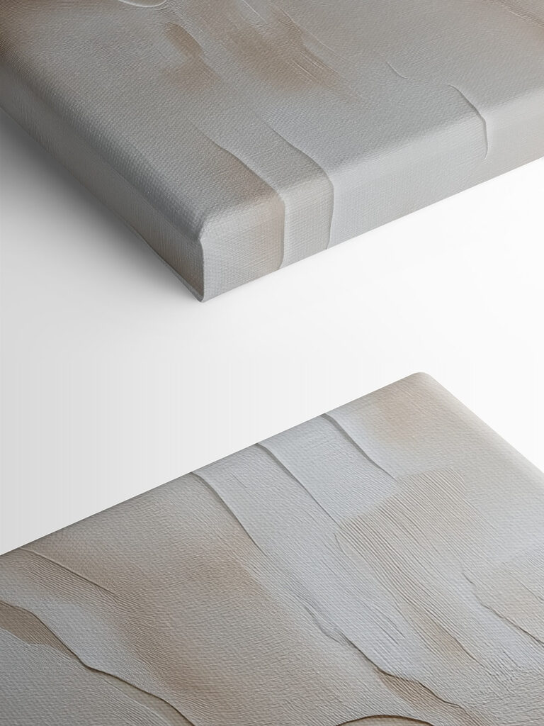 White and brown wavy lines