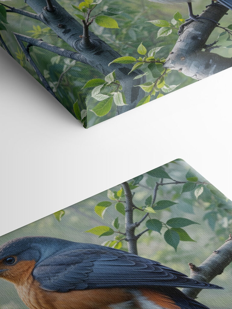 Two birds on a tree branch Two birds on a tree branch