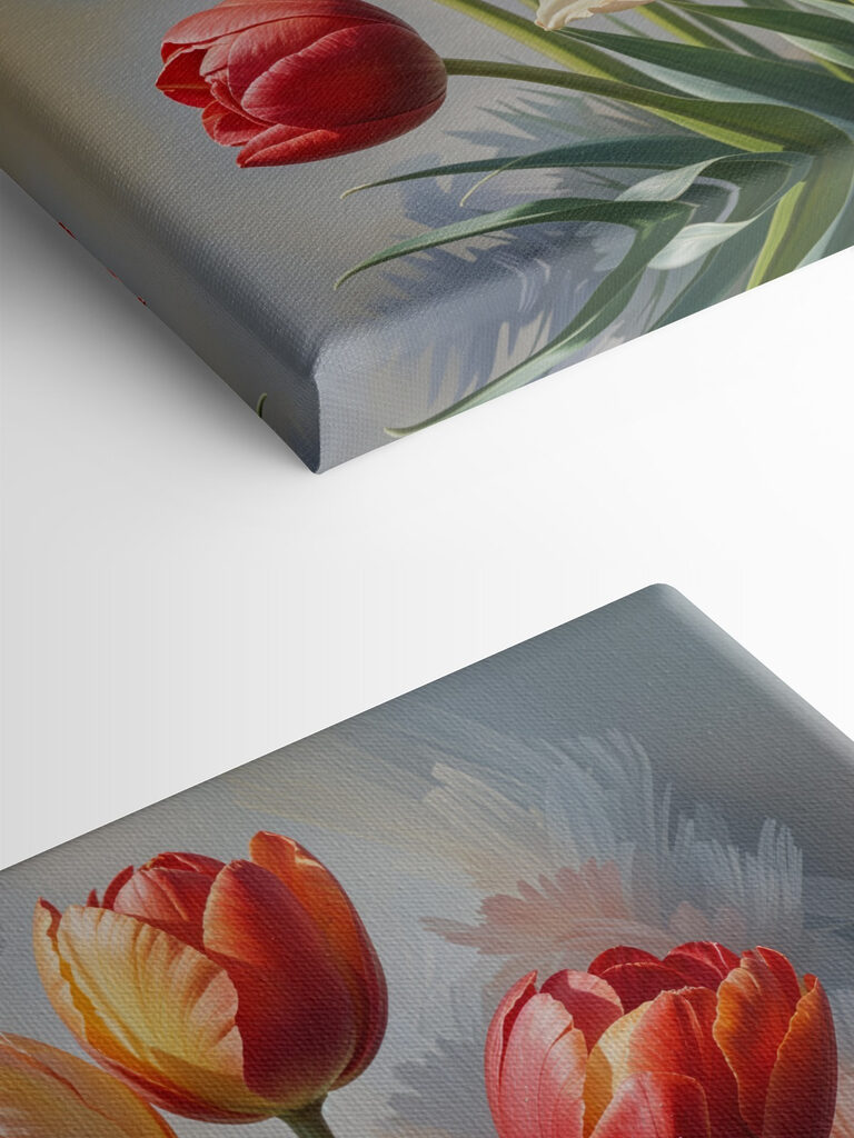 Group of tulips in a vase Group of tulips in a vase