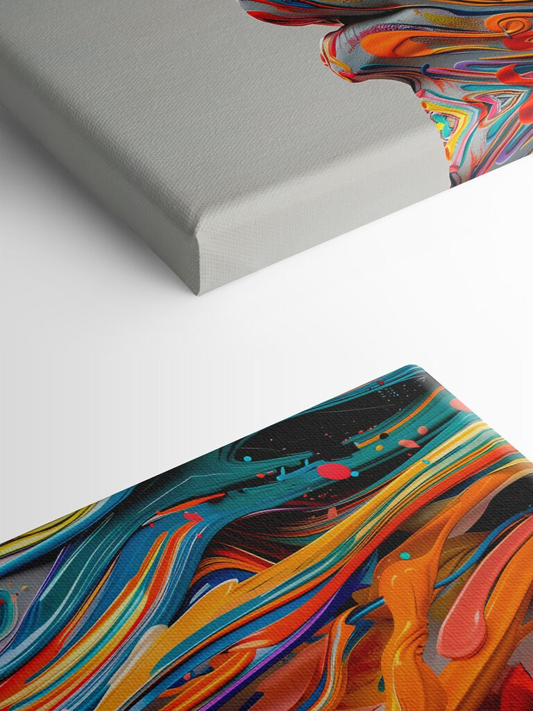 Close up of a face with paint on it Close up of a face with paint on it