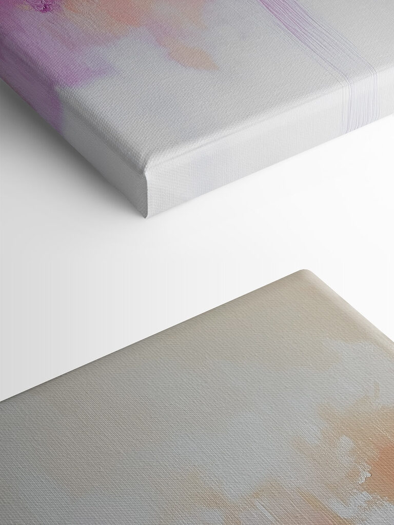 Painting of a colorful explosion