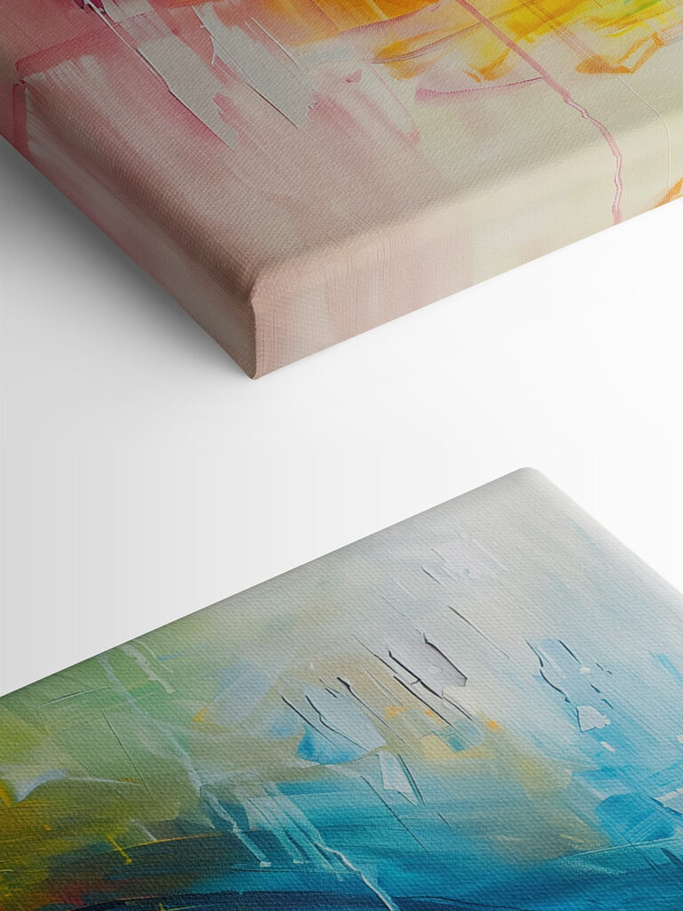 Colorful painting of an eye Colorful painting of an eye