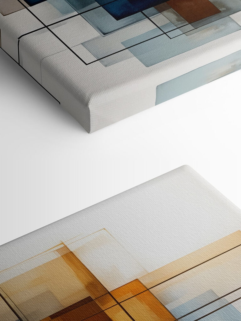 Painting of squares and lines Painting of squares and lines