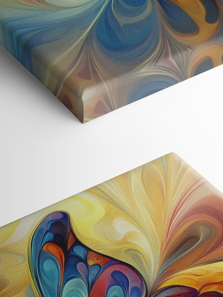 Colorful butterfly with a swirly pattern Colorful butterfly with a swirly pattern