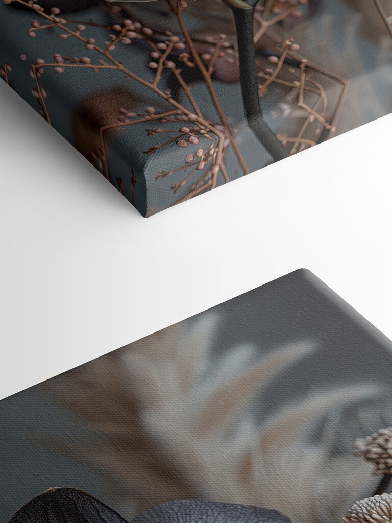 Black flower with white flowers Black flower with white flowers