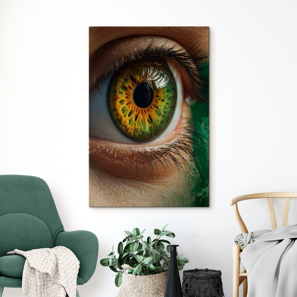 Vibrant eye showcasing unique colors
