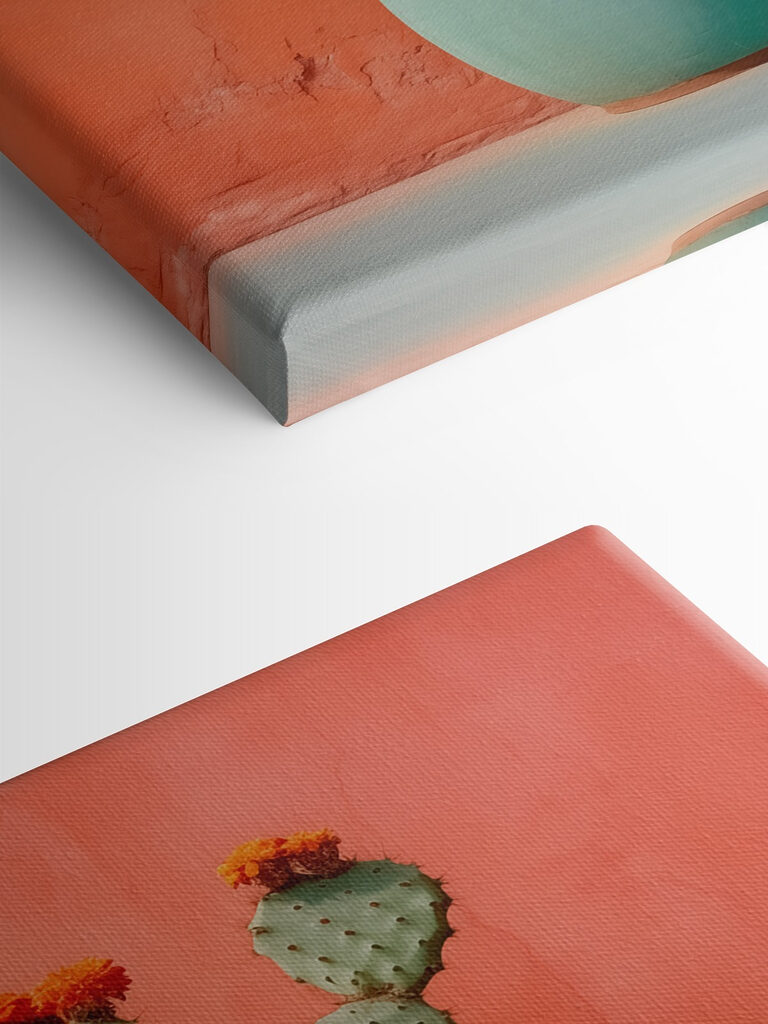 Cactus in a pot against a wall Cactus in a pot against a wall