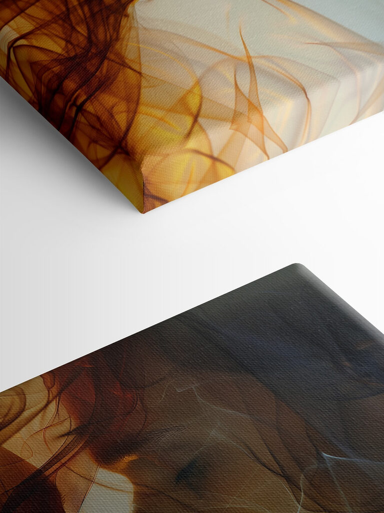 Man and woman with smoke