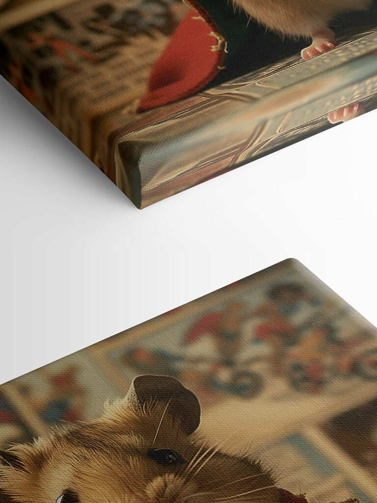 Hamster wearing a cape and holding a hammer Hamster wearing a cape and holding a hammer