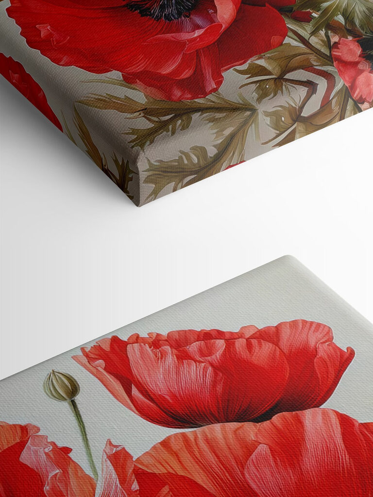 Group of red flowers