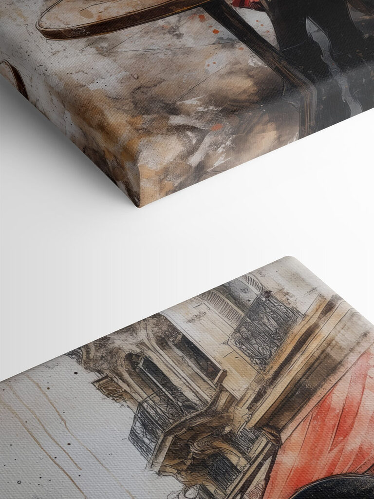 Cartoon character sitting at a table with a cup of tea Cartoon character sitting at a table with a cup of tea