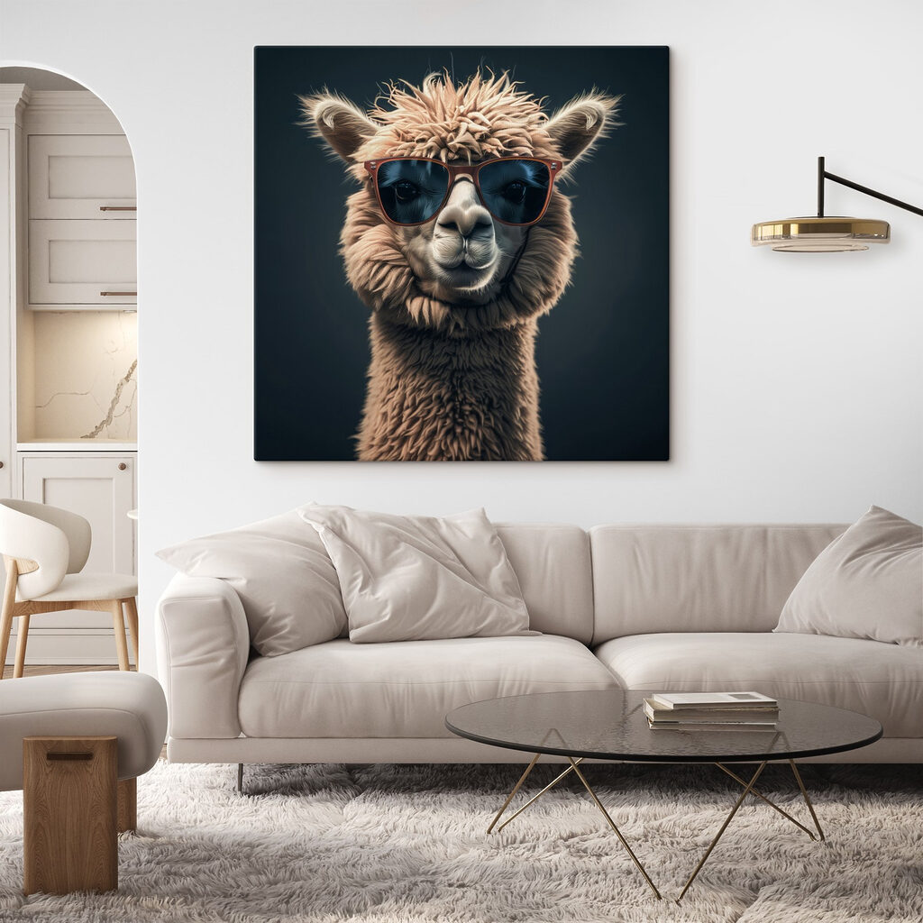 Llama wearing sunglasses