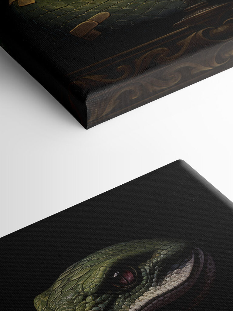 Snake holding a glass of wine