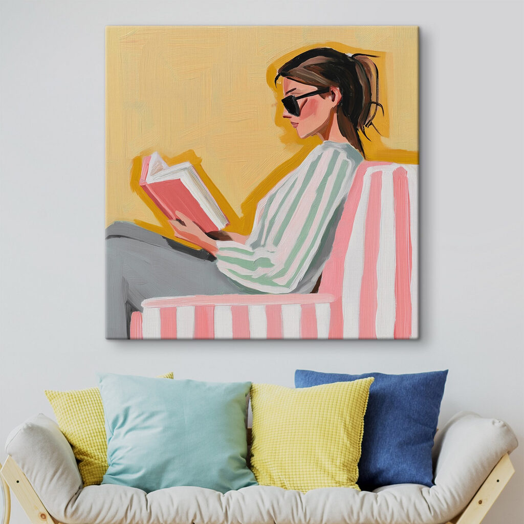 Woman reading a book Woman reading a book