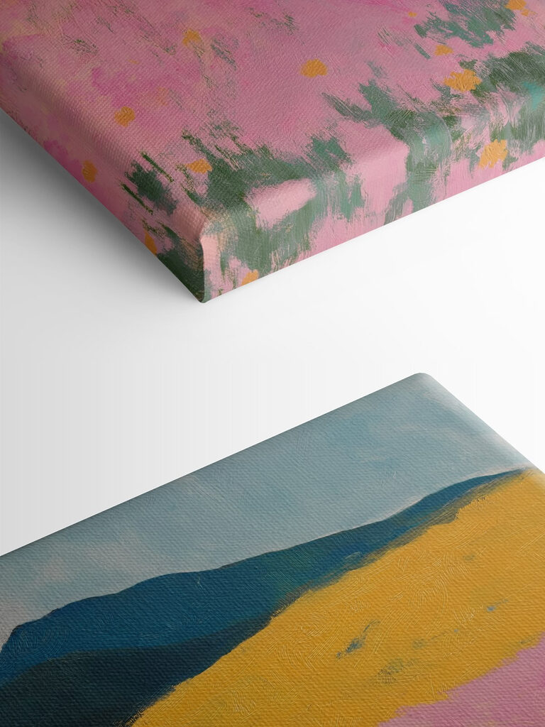 Person standing in a field of flowers