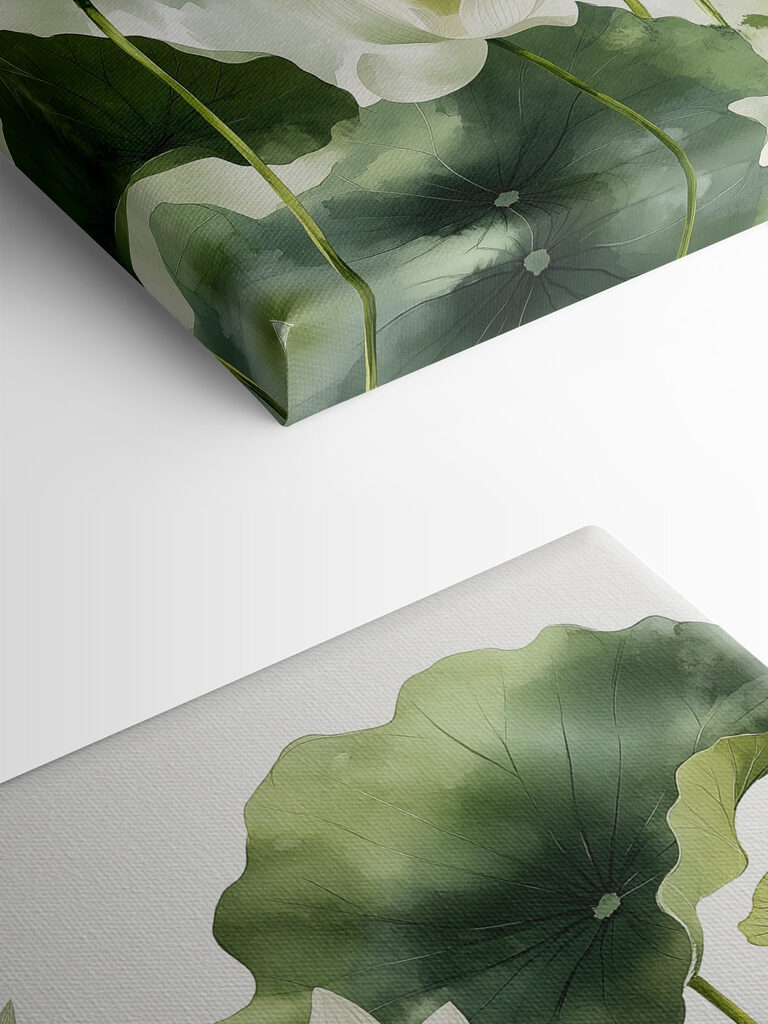 Group of white flowers with green leaves Group of white flowers with green leaves