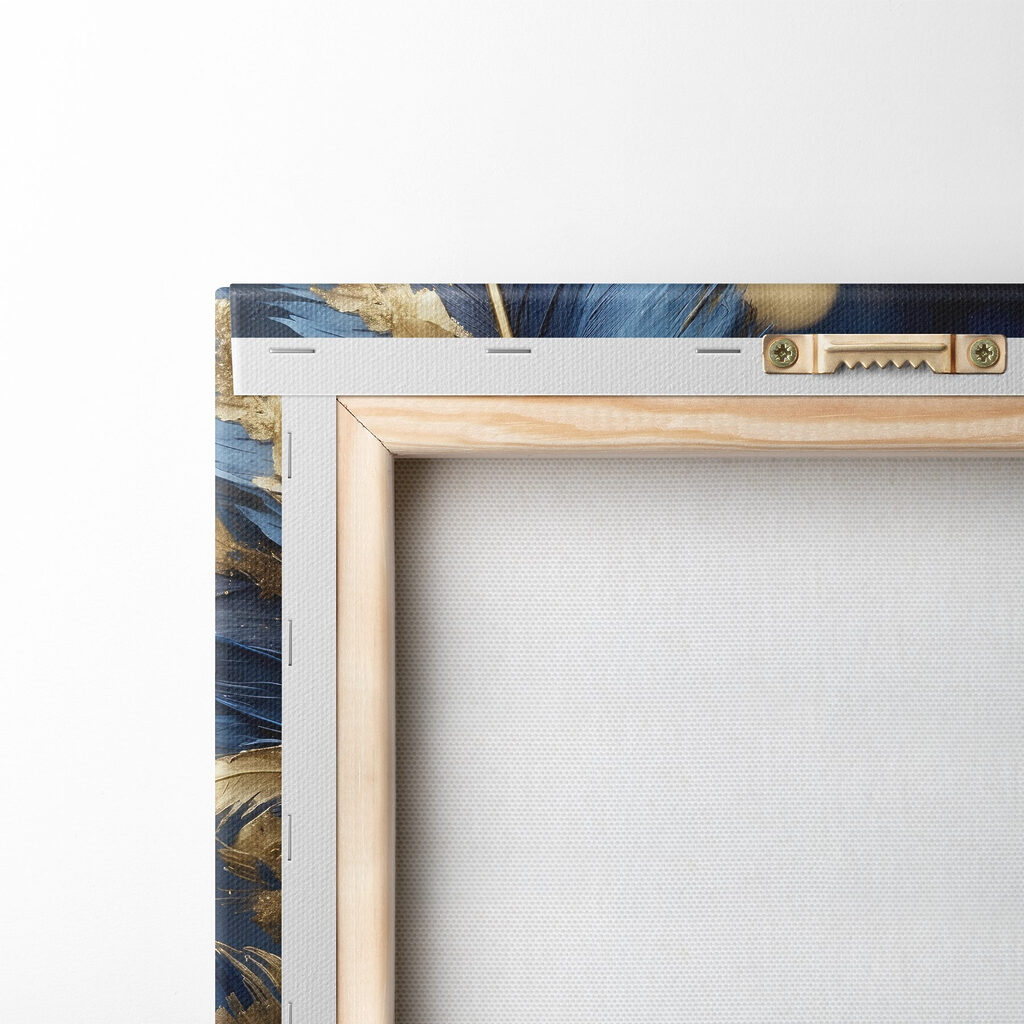 Vibrant feathers against a dark backdrop Vibrant feathers against a dark backdrop