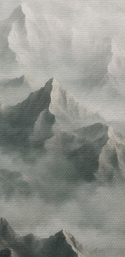 Mountain range with clouds Mountain range with clouds