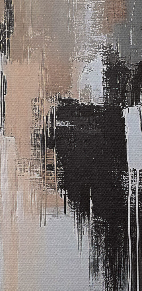 Black and white painting