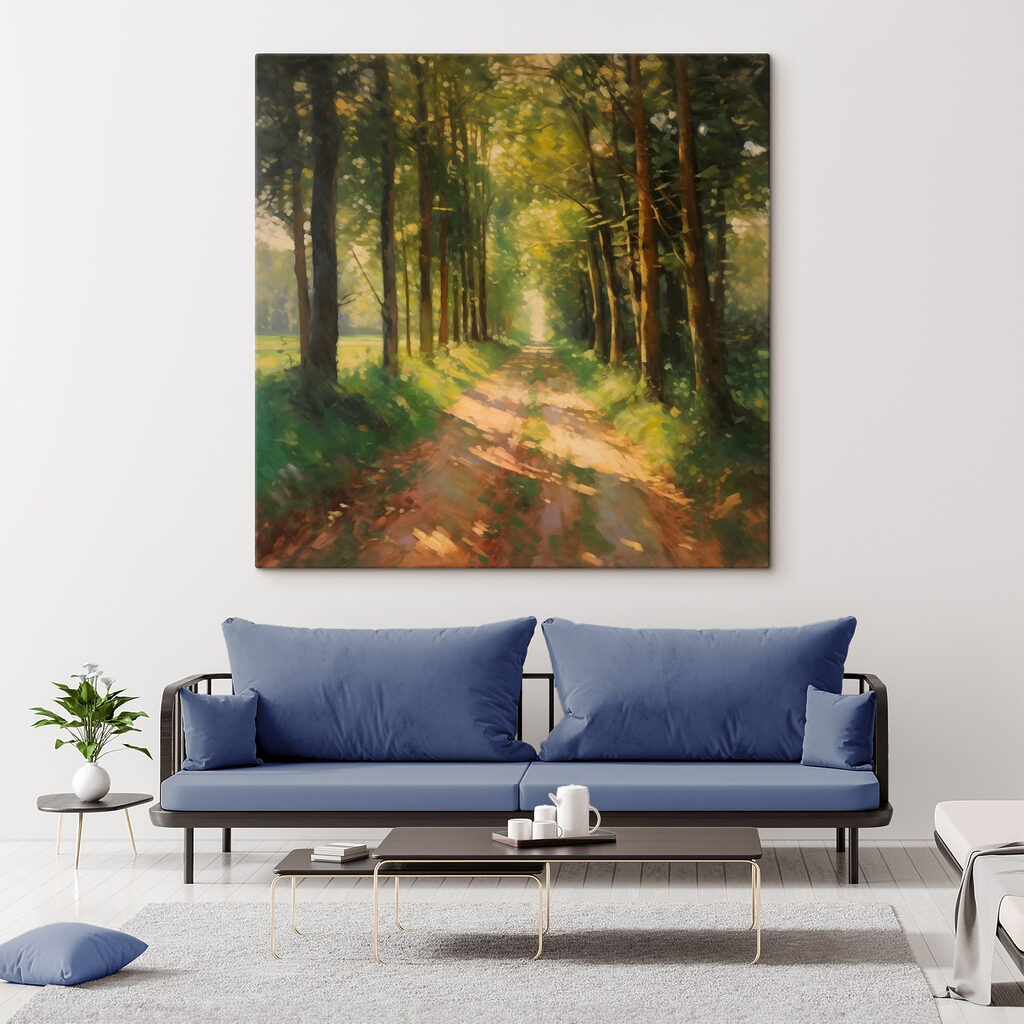 Dirt road through a forest Dirt road through a forest