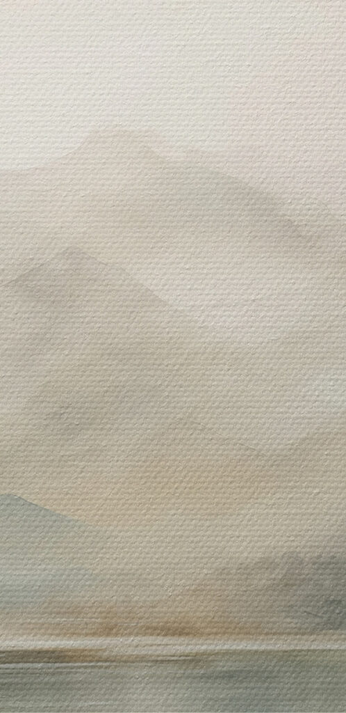 Watercolor of a lake with mountains in the distance Watercolor of a lake with mountains in the distance