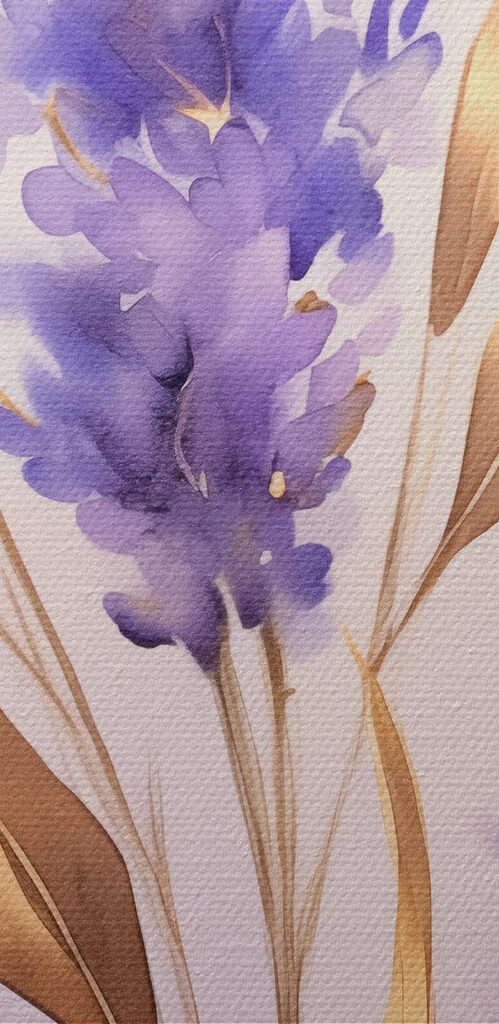 Delicate blooms in soft lavender hues Delicate blooms in soft lavender hues