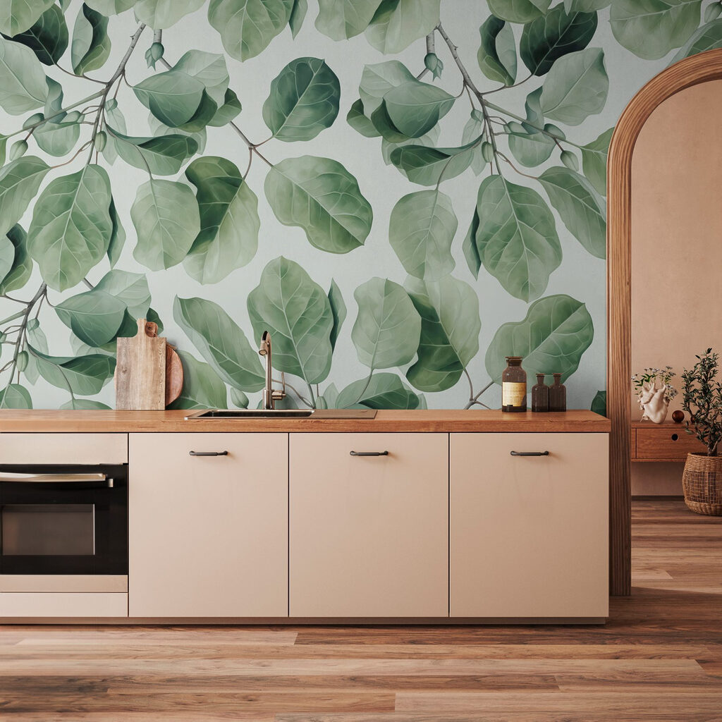 Nature's vibrant green foliage pattern Nature's vibrant green foliage pattern