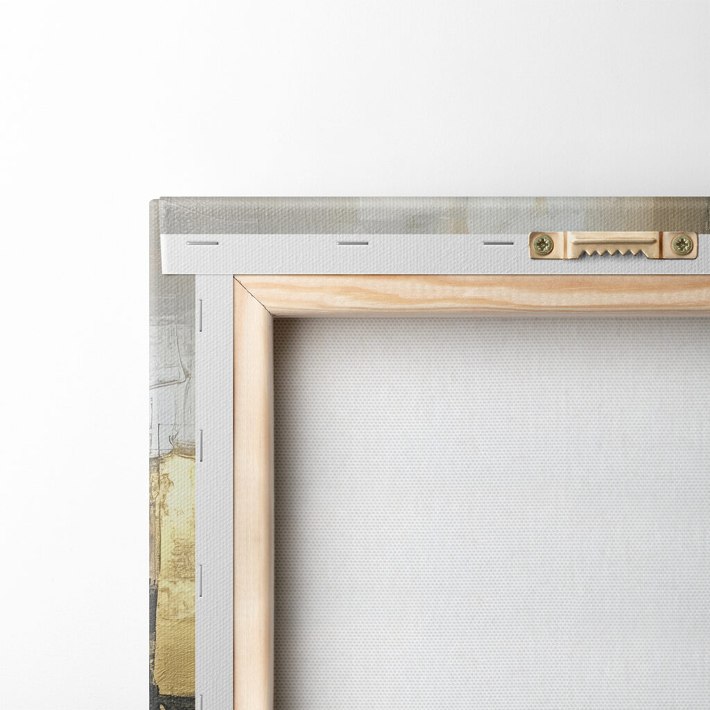 Painting of a city skyline Painting of a city skyline