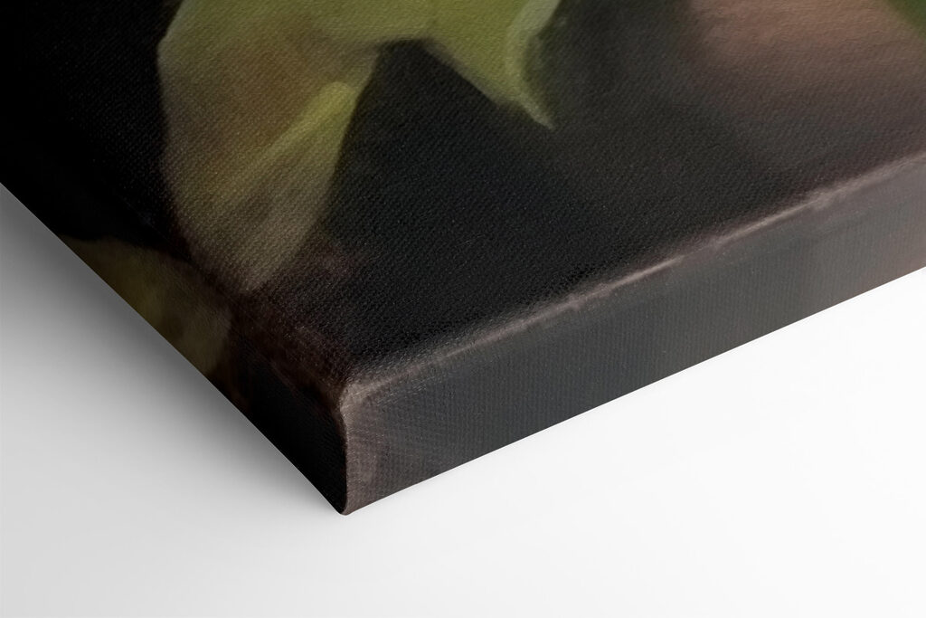 Pink flower with green leaves