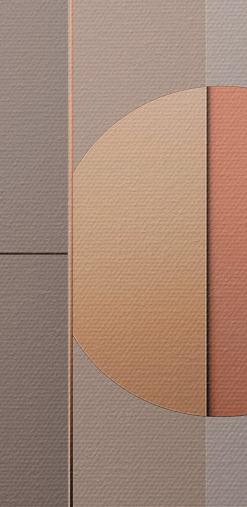 Wall with a circle and a line Wall with a circle and a line