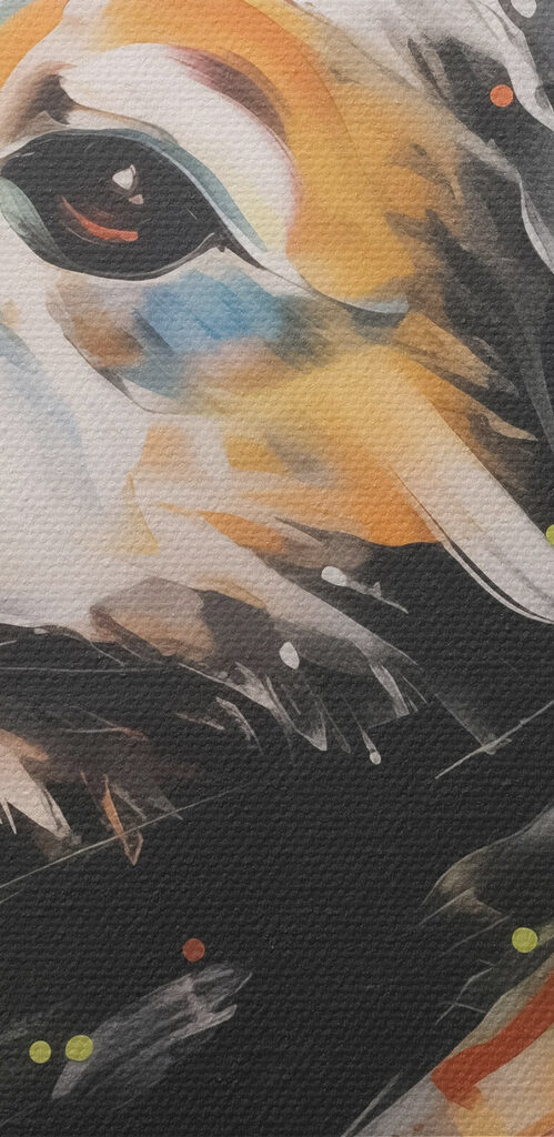 Painting of a dog Painting of a dog