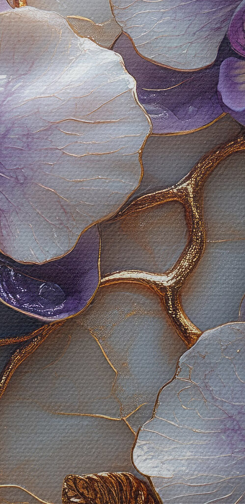 Delicate orchids on marble backdrop Delicate orchids on marble backdrop