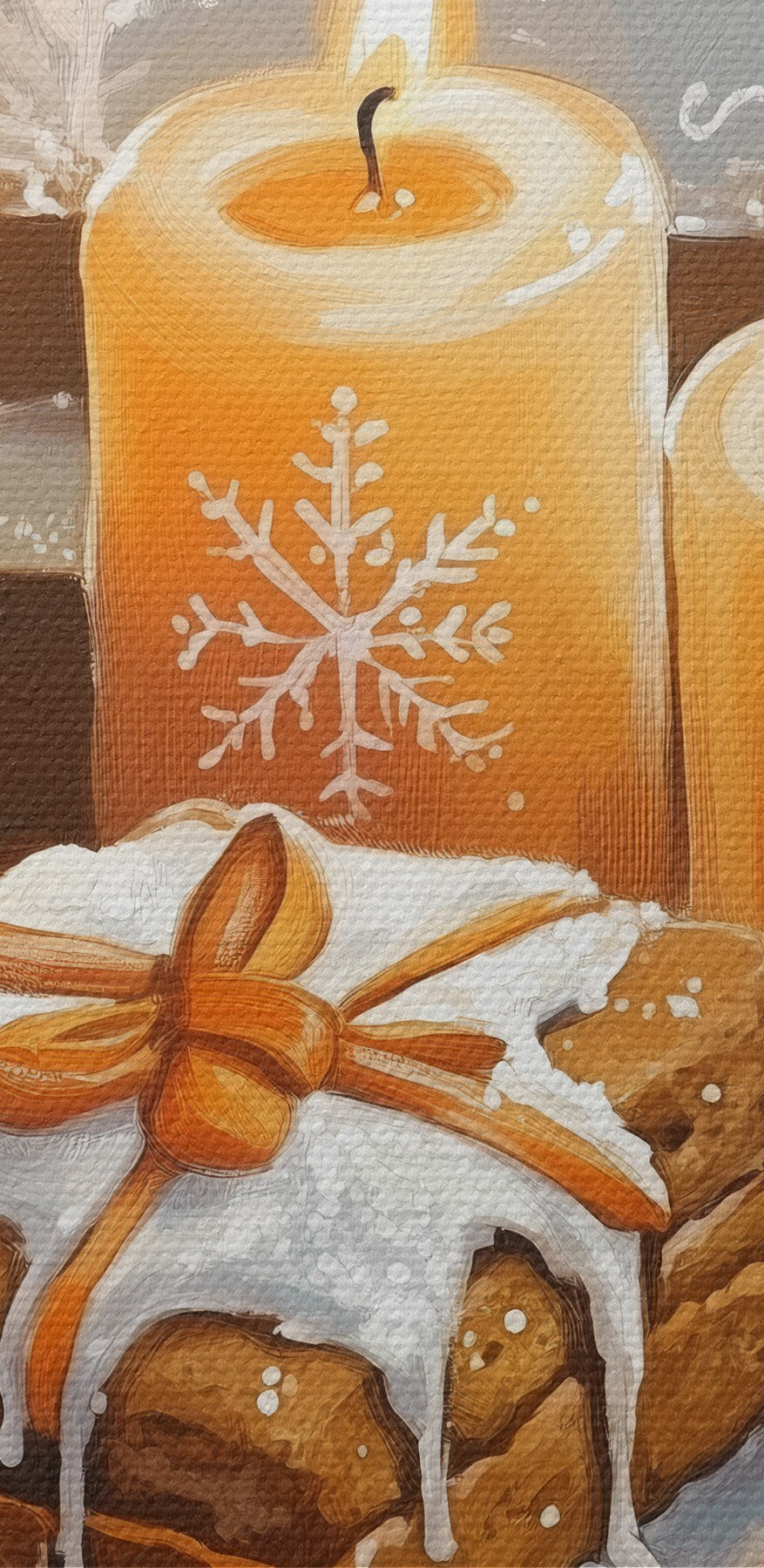 Jedlo a sviečky na stole Jedlo a sviečky na stole