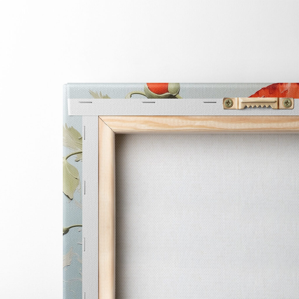 Vibrant red poppies in bloom